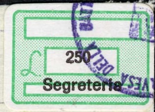 Marca da Bollo del Comune di NERVESA DELLA BATTAGLIA su Carta Bianca di dimensioni mm