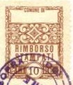 Marca da Bollo del Comune di OSIO SOPRA su Carta Bianca di dimensioni 22 x 29,5 mm