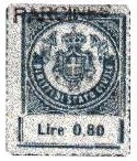 Marca da Bollo del Comune di PARCINES su Carta Bianca Sottile di dimensioni 24 x 31 mm