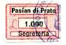 Marca da Bollo del Comune di PASIAN DI PRATO su Carta Bianca di dimensioni 19 x 13 mm