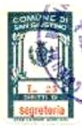 Marca da Bollo del Comune di SAN GIOVANNI IN PERSICETO su Carta Bianca di dimensioni 22 x 29 mm