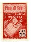 Marca da Bollo del Comune di PIAN DI SCO su Carta Bianca di dimensioni 21 X 32 mm