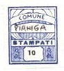 Marca da Bollo del Comune di PIANIGA su Carta Bianca di dimensioni 17 x 20 mm