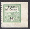 Marca da Bollo del Comune di PIEVE DI CENTO su Carta Bianca di dimensioni 15 x 15 mm