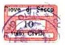 Marca da Bollo del Comune di PIOVE DI SACCO su Carta Bianca di dimensioni 19 x 13 mm