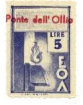 Marca da Bollo del Comune di PONTE DELL´OLIO su Carta Bianca Sottile di dimensioni 21 x 32,5 mm