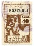 Marca da Bollo del Comune di POZZUOLI su Carta Bianca di dimensioni 21 X 32 mm