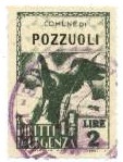 Marca da Bollo del Comune di POZZUOLI su Carta Bianca Sottile di dimensioni 21 X 32 mm