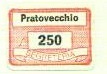 Marca da Bollo del Comune di PRATOVECCHIO su Carta Bianca di dimensioni 19 x 14 mm
