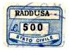 Marca da Bollo del Comune di RADDUSA su di dimensioni 19 x 13 mm