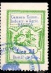 Marca da Bollo del Comune di RAGUSA su Carta Bianca di dimensioni 22 x 31 mm