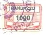 Marca da Bollo del Comune di RANDAZZO su Carta Bianca di dimensioni 18,5 x 13 mm