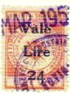 Marca da Bollo del Comune di RAVENNA su Carta Bianca Sottile di dimensioni 19,5 x 25,5 mm