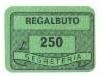 Marca da Bollo del Comune di REGALBUTO su Carta Colorata di dimensioni 20 x 14 mm
