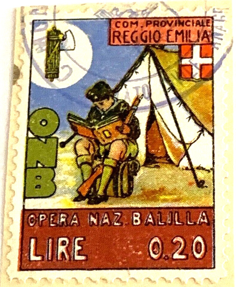Marca da Bollo del Comune di REGGIO CALABRIA su Carta Bianca di dimensioni 21 X 27 mm