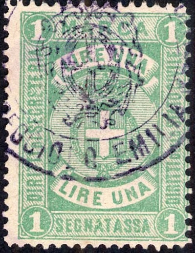 Marca da Bollo del Comune di REGGIOLO su Carta Bianca Sottile di dimensioni 22,5 x 31 mm