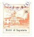 Marca da Bollo del Comune di RESANA su Carta Bianca di dimensioni 19,5 x 21,5 mm
