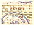 Marca da Bollo del Comune di REVERE su Carta Bianca di dimensioni 25 x 18 mm