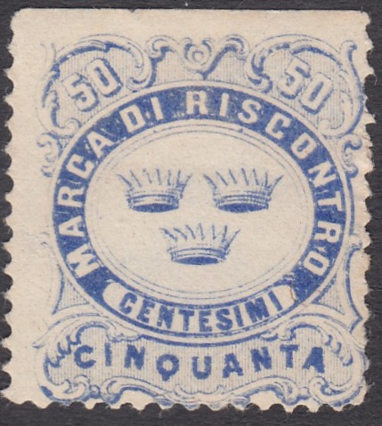 Marca da Bollo del Comune di RIGNANO SULL´ARNO su Carta Bianca Sottile di dimensioni 22 x 25,5 mm
