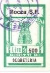 Marca da Bollo del Comune di ROCCA SAN FELICE su Carta Bianca di dimensioni 20,5 x 30,5 mm