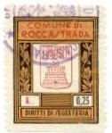 Marca da Bollo del Comune di ROCCASTRADA su di dimensioni 23 x 29 mm