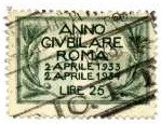 Marca da Bollo del Comune di ROMA su Carta Bianca di dimensioni 30,5 x 20 mm