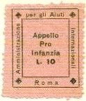 Marca da Bollo del Comune di ROMA su Carta Rosa di dimensioni 23 x 27 mm