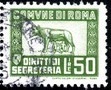 Marca da Bollo del Comune di ROMA su Carta Bianca di dimensioni 23 x 18 mm