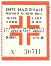 Marca da Bollo del Comune di ROMA su Carta Bianca di dimensioni 42 x 51 mm