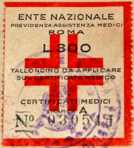 Marca da Bollo del Comune di ROMA su Carta Bianca di dimensioni 42 x 51 mm