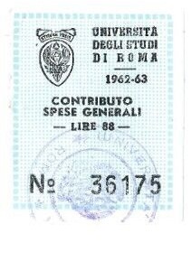 Marca da Bollo del Comune di ROMA su Carta Bianca di dimensioni 21 X 32 mm