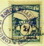 Marca da Bollo del Comune di RONCO BRIANTINO su Carta Bianca di dimensioni 22 x 29,5 mm