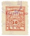 Marca da Bollo del Comune di ROTTOFRENO su di dimensioni 19,5 x 25,5 mm
