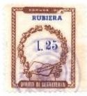 Marca da Bollo del Comune di RUBIERA su di dimensioni 22,5 x 29 mm