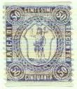 Marca da Bollo del Comune di SAN GIOVANNI VALDARNO su Carta Bianca di dimensioni 21,5 x 25 mm
