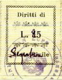 Marca da Bollo del Comune di SAN LAZZARO DI SAVENA su Carta Bianca di dimensioni 15 x 15 mm