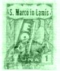 Marca da Bollo del Comune di SAN MARCO IN LAMIS su Carta Bianca Sottile di dimensioni 22 x 28 mm