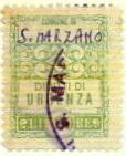 Marca da Bollo del Comune di SAN MARZANO SUL SARNO su Carta Bianca di dimensioni 20 x 25 mm