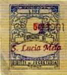 Marca da Bollo del Comune di SANTA LUCIA DEL MELA su Fogli di carta di dimensioni 22,5 x 29 mm