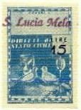 Marca da Bollo del Comune di SANTA LUCIA DEL MELA su Carta Bianca Sottile di dimensioni 21 X 32 mm