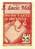 Marca da Bollo del Comune di SANTA LUCIA DEL MELA su Carta Bianca Sottile di dimensioni 21,5 x 32,5 mm