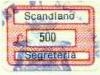 Marca da Bollo del Comune di SCANDIANO su Carta Bianca di dimensioni 19 x 12,5 mm