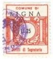 Marca da Bollo del Comune di SESTO CALENDE su Carta Bianca di dimensioni 21 x 26 mm