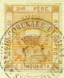 Marca da Bollo del Comune di SIENA su Carta Bianca di dimensioni 25,5 x 31 mm