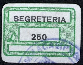 Marca da Bollo del Comune di SOMMACAMPAGNA su Carta Bianca di dimensioni 19 x 14 mm
