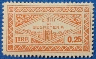 Marca da Bollo del Comune di SPEZZANO ALBANESE su Carta Bianca di dimensioni 40 x 25 mm