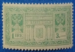 Marca da Bollo del Comune di SPEZZANO ALBANESE su Carta Bianca di dimensioni 40 x 25 mm