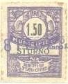 Marca da Bollo del Comune di STURNO su Carta Bianca di dimensioni 21 x 28 mm