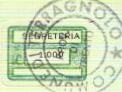 Marca da Bollo del Comune di TERRAGNOLO su Carta Bianca di dimensioni 19 x 13 mm
