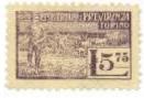 Marca da Bollo del Comune di TORINO su Carta Bianca di dimensioni 25,5 x 15 mm